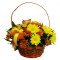 Кошница с хризантеми